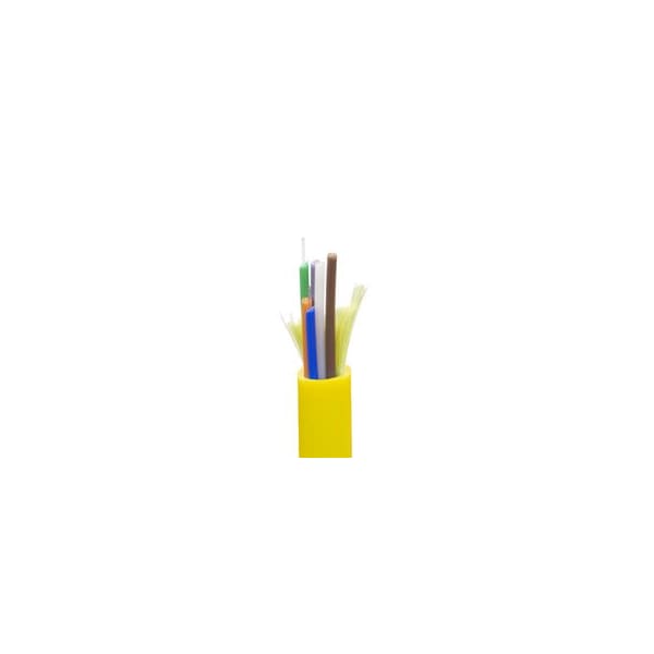 Cable Wholesale Plenum 6 Strand Indoor Distribution Fiber Optic Cable, OS2 9/125 Singlemode, Corning SMF-28 11F2-006NH - main