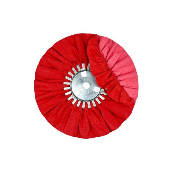 Renegade Products Usa Combination Airway Buffing Wheels (10 Inch, Red-Pink, Removable Center Plate) FAW10X3X5/8N2-20P86RTX/PT2 - main