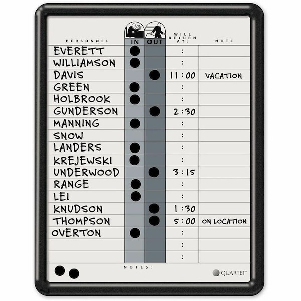 Quartet Classic InOut Board, White QRT750 - main