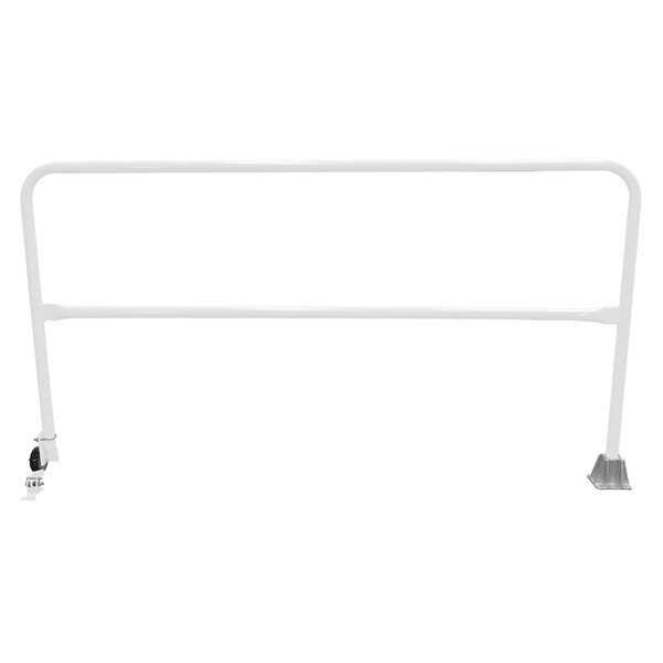 Vestil Steel Dock Safety Swing Gate 7 Ft. Length White SSG-7-WT - main