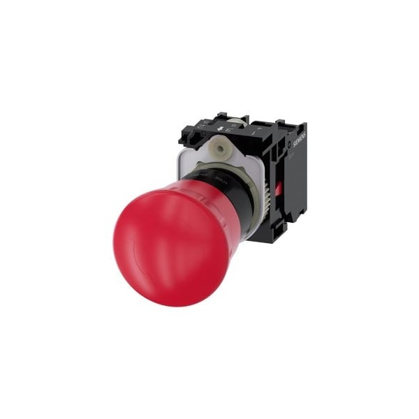 Siemens EMERGENCY STOP mushroom pushbutton 22 mm 3SU1100-1HB20-1PA0 - main