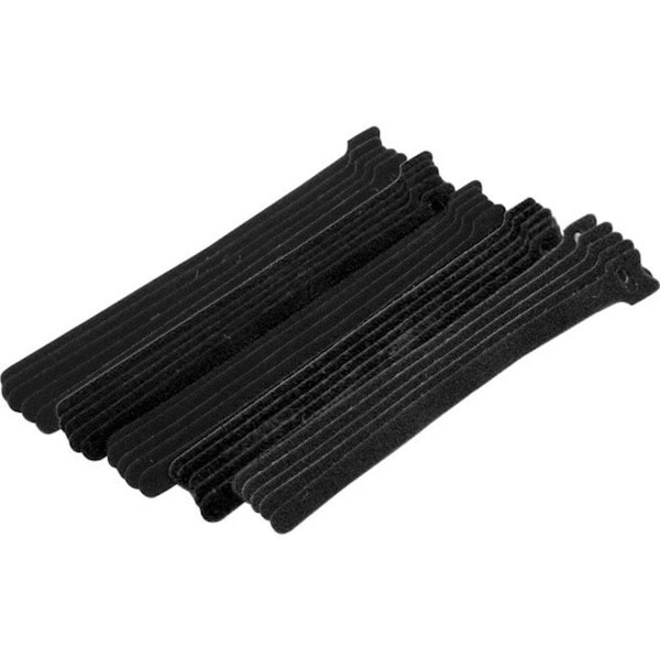 Eclipse Tools Cable Tie, Hook Tape, 8" Black 25PK 900-098-BK - main