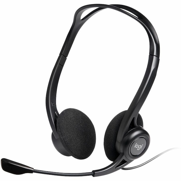 Logitech 960 Usb Computer Headset (White Box) 981-000836 - main