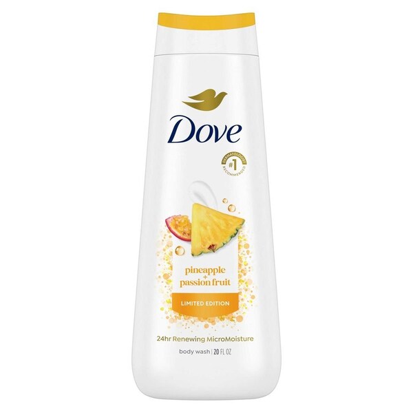 Dove Pineapple and Passionfruit Body Wash, 20 Ounce, 4PK 64785084 - main