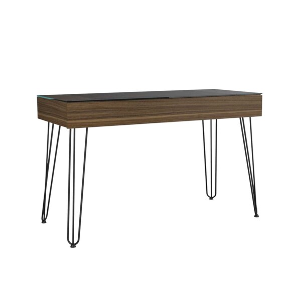 Homeroots 47" Brown and Black Computer Desk 403801 - main