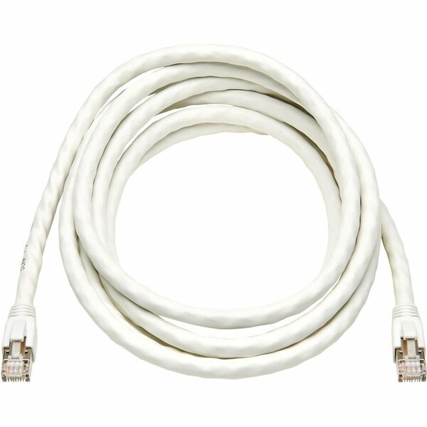 Eaton Tripp Lite Series Cat8 40G Snagless SSTP Ethernet Cable RJ45 M/M, PoE, White, 15 ft. 4.6 m N272-F15-WH - main