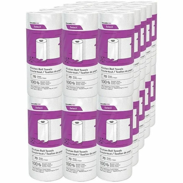 Cascades Pro Paper Towel, 2 Ply, White, 30 PK K070 - main