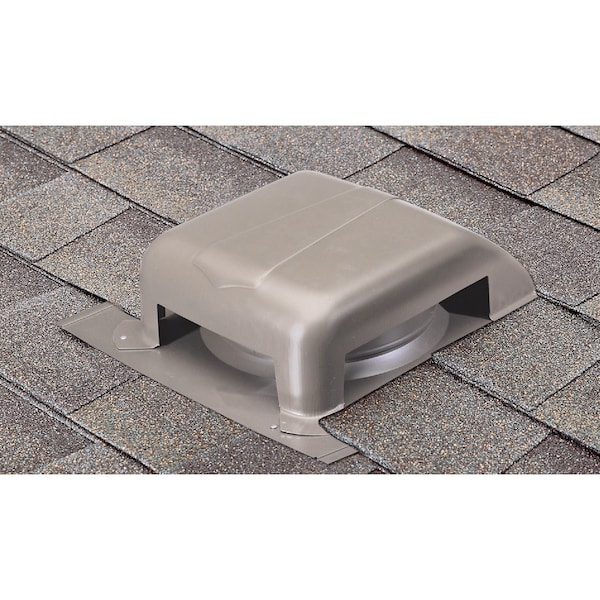 Airvent Airhawk 40'' Weatherwood Galvanized Steel Slant Back Roof Vent RVG400G0 - main