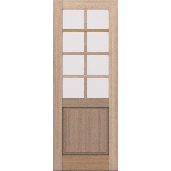 Doornmore G5008, 37.75" x 98" ( 36" Door) Left Hand, Mahogany SDL 8 Lite, 1/2 Lite Exterior Door G5008-SW-3696_1_LI - main