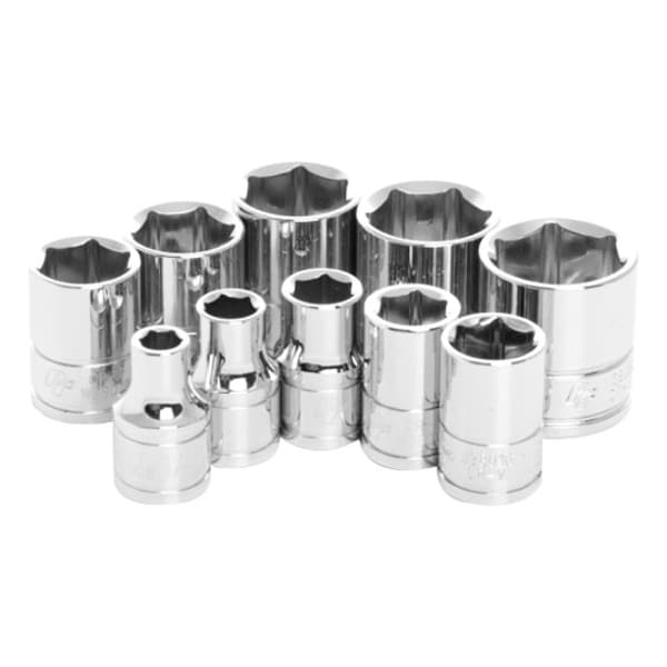 Wilmar .38in. Drive Standard Socket Set, 6PK W38002 - main