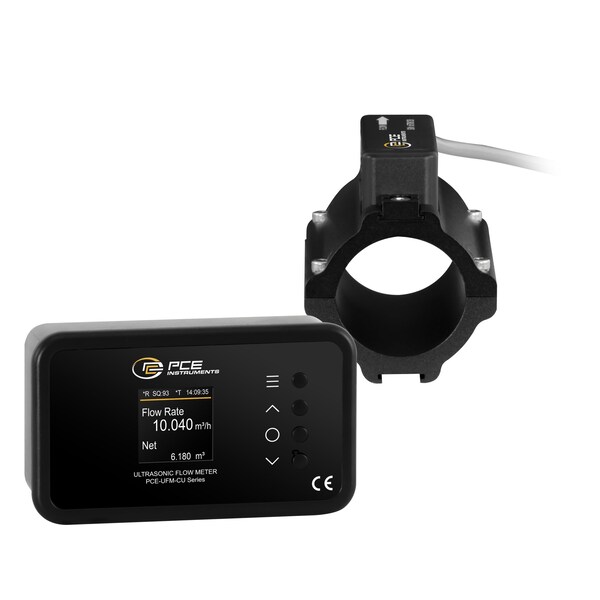 Pce Instruments Clamp-on ultrasonic flow meter, 0.03-5 m/s for DN40 pipes with Ethernet PoE PCE-UFM 40CU - main