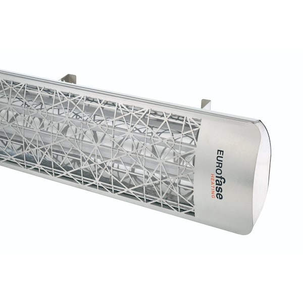 Eurofase SS 39in Dual Element 5000W 240V Heater, Stainless Steel, Astra Decor Plate EF50240S4 - main