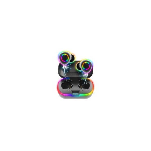 Cable Wholesale Gaming Bluetooth Wireless Earbuds w/ Charging Case & LED Lighting Effects 5002-41000 - main