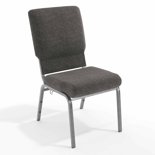 Flash Furniture Advantage Charcoal Gray Church Chair 18.5" Wide PCHT185-111 - main