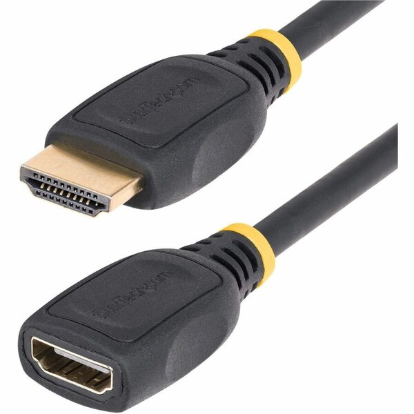 Startech.Com 18IN (0.5M) HDMI 2.0 EXTENSION CABLE, HIGH SPEED HDMI PORT SAVER CABLE, 4K 60HZ, HD2MF18INL - main