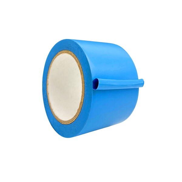 Wod Tape PVC, Light Blue, 3 inch (72mm) W., 5 mil Thickness, 16 PK WOD VTC605-03000-16-60-LBL - main