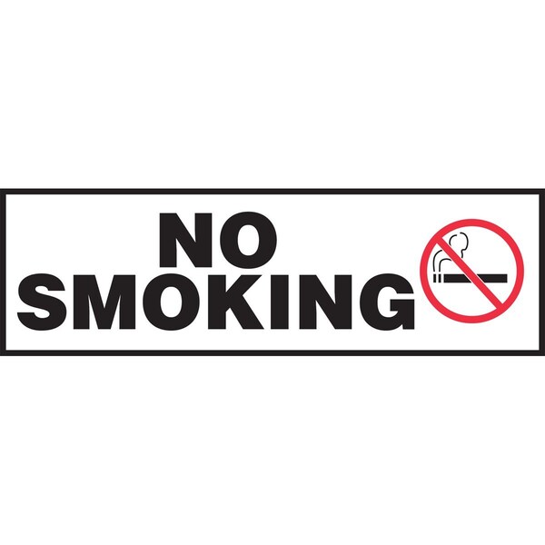 Accuform SAFETY LABEL NO SMOKING 3 in X 10 in LSMK575XVE - main