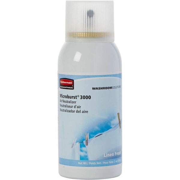 Rubbermaid Commercial Air Freshener Refill, Linen Fresh, PK12 FG4012551 - main