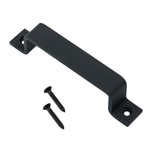 Renin Cairns Series BD450-MB Barn Door Handle, 163 mm H Handle, Matte Black BDB450-MB - main