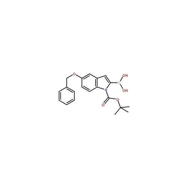 Ak Scientific 5-Benzyloxy-1-Boc-indole-2-boronic acid (100mg), CAS 850568-62-6 X2437-100mg - main