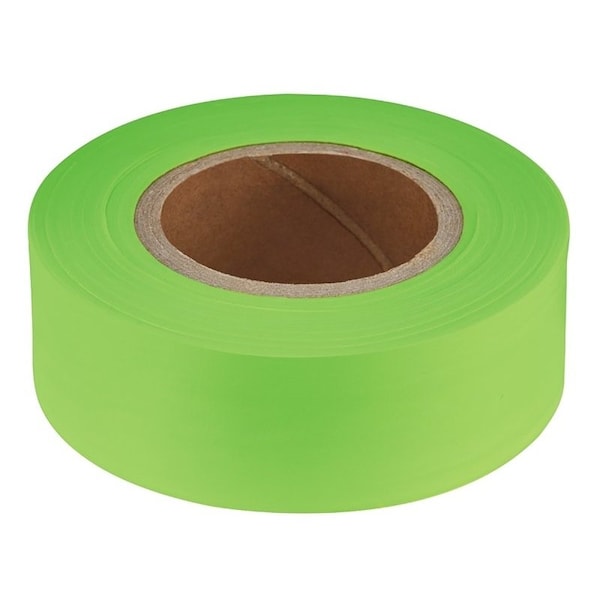 Empire Level Flagging Tape, 200 ft L, 1 in W, Lime Green, Plastic 77-001 - main