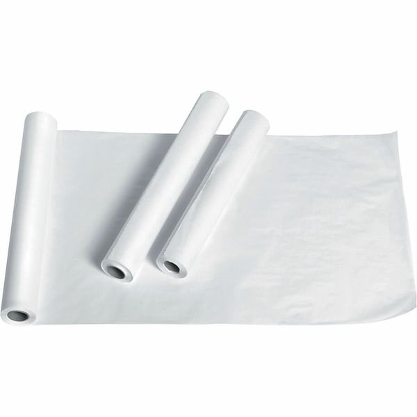 Medline Exam Table Paper, Deluxe Crepe, 18in x 125 ft, White, 12PK NON24324 - main