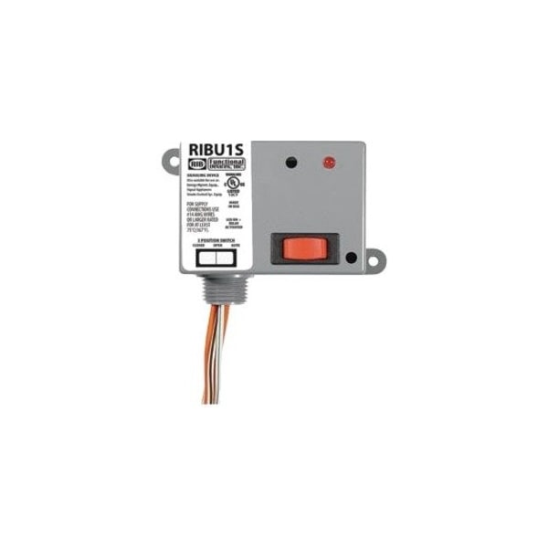Functional Devices-Rib Enclosed Pre-Wired Relay, 10A at 277VAC, SPST RIBU1S - main
