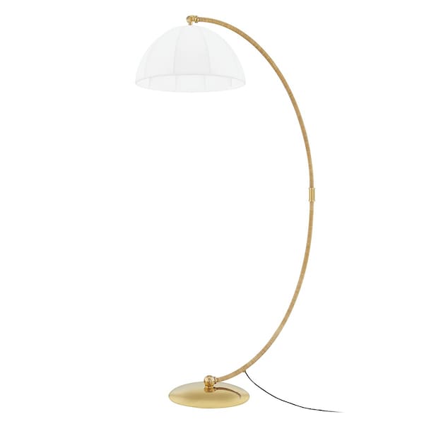Hudson Valley Lighting Montague 1 Light Floor Lamp 34 In. Aged Brass L1668-AGB - main