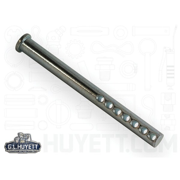 Huyett Universal Clevis Pin, Zinc Plated, 0.438 in Dia x 4.000 in Shank L x 0.156 in Hole Dia CLPUZ-0437-4000 - main