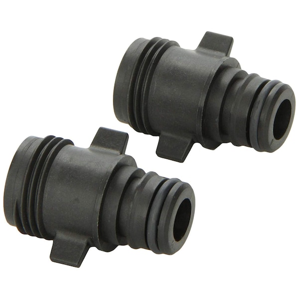 Flojet 20381-007 Quad Port Pump Fitting - Quad Port x Garden Hose Adapter, Straight 20381007 - main