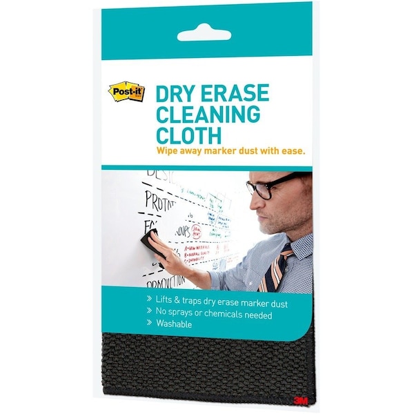 Post-It reg DryErase Cleaning Cloth, White MMMDEFCLOTH - main