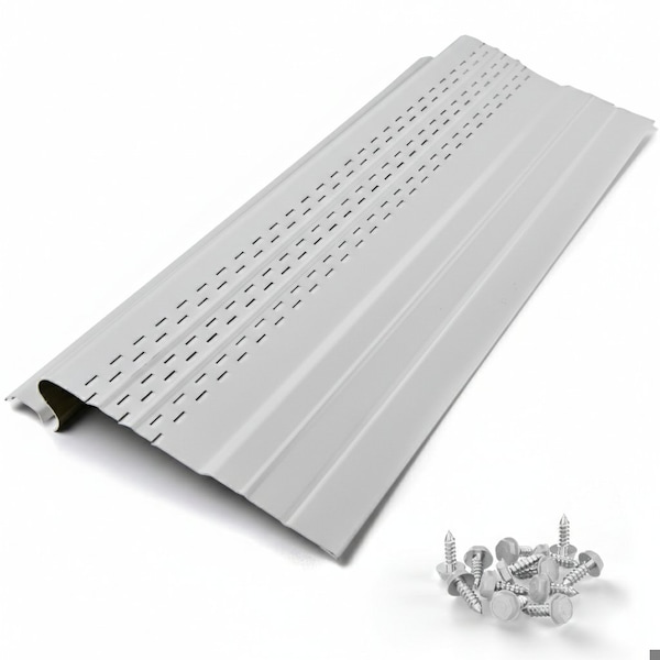 Waterlock Pro Aluminum Gutter Guard, Light Gray, 35ft WP-5KS-035-LGR - main