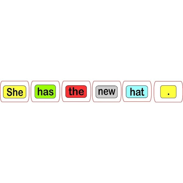 Ashley Productions Die-Cut Magnetic Foam Sentence Building, 100 Pieces, PK3 40008 - main
