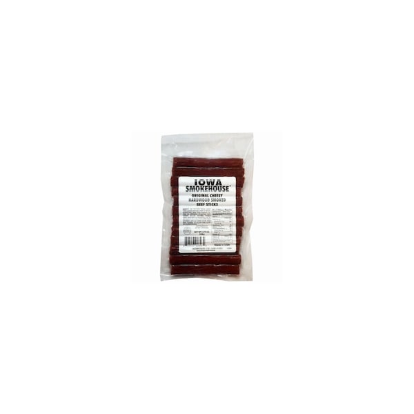 Iowa Smokehouse/Preferred Wholesale Hardwood Smoked Beef Sticks, Cheesy Original, 8.75-oz. IS-HSCO - main