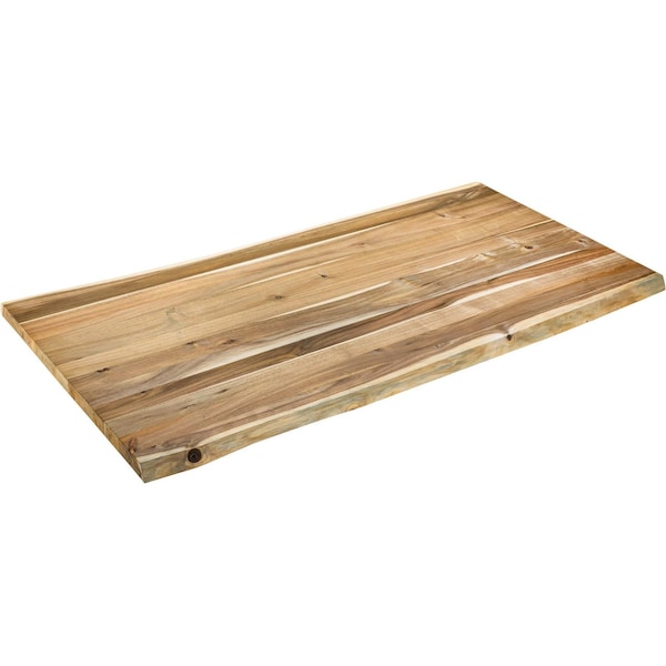 Grizzly Acacia Live Edge Butcher Block Live Edge - Unfinished 1-1/2 x 30 x 60" T34234 - main
