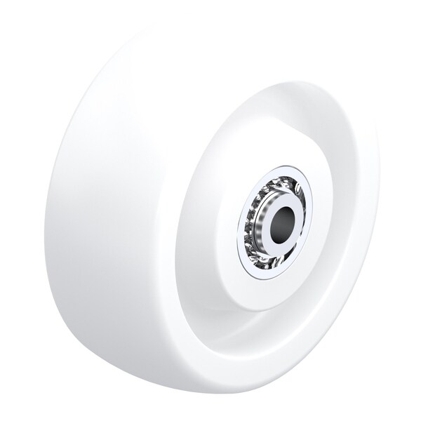 Pegasus Wheel, White, Nylon, 6" x 2", Prec Brg P-N-060X020/050K - main