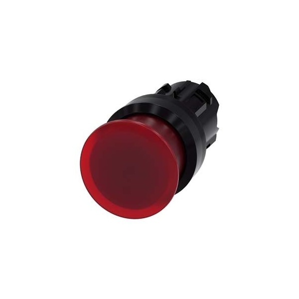 Siemens Illuminated mushroom pushbutton, 22 mm, round, plastic, red, 30 3SU1001-1AD20-0AA0-ZY11 - main