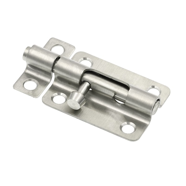 Prime-Line Door and Gate, Slide Barrel Bolt Latch 3 inch with Screws, Stainless Steel (Single Pack) U 117551 - main
