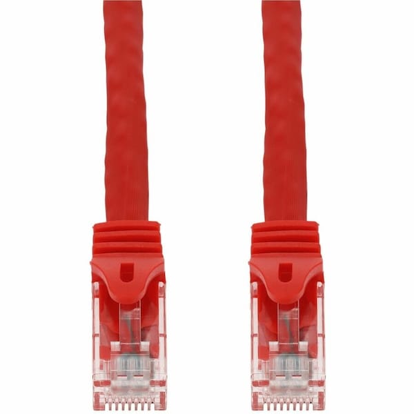 Add-On 50FT RED CAT 6A PVC ETHERNET CABLE SNAGLESS EASY BOOT RJ-45 M/M ADD-50FCAT6ASN-RD - main