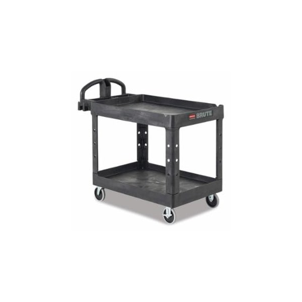 Rubbermaid Commercial Utility Cart, 500 lb Load Capacity, 25-7/8 in W x 45-1/4 in D x 33-1/4 in H, Black 640-FG452088BLA - main