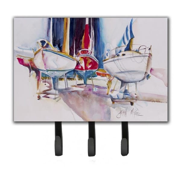 Carolines Treasures Sailboats In Dry Dock Leash and Key Holder JMK1039TH68 - main