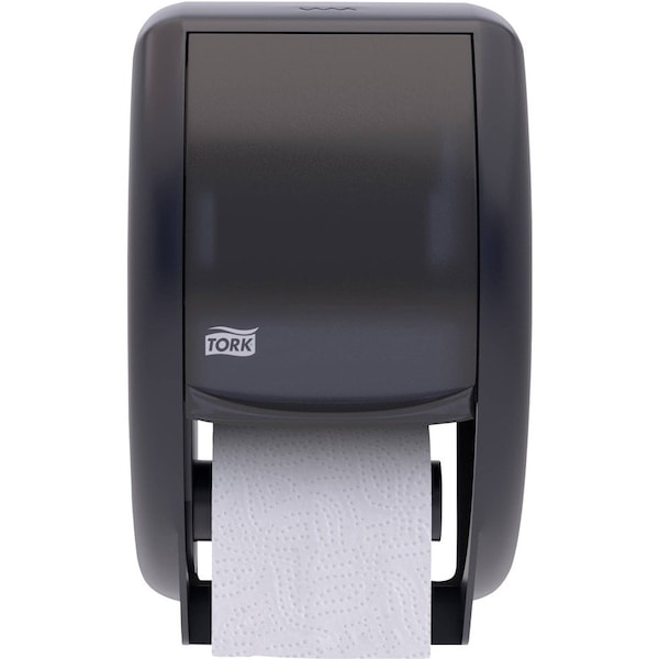 Tork Tork Twin Toilet Paper Roll Dispenser Smoke T24, Modern Look, 55TR 55TR - main