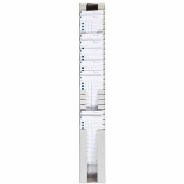 Pyramid 25 Cap. Adj. Card Rack, Light Gray, 31.5"H 400-3 - main
