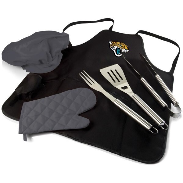 Picnic Time Family Of Brands NFL Jacksonville Jaguars - BBQ Apron Tote Pro Grill Set 635-88-179-154-2 - main