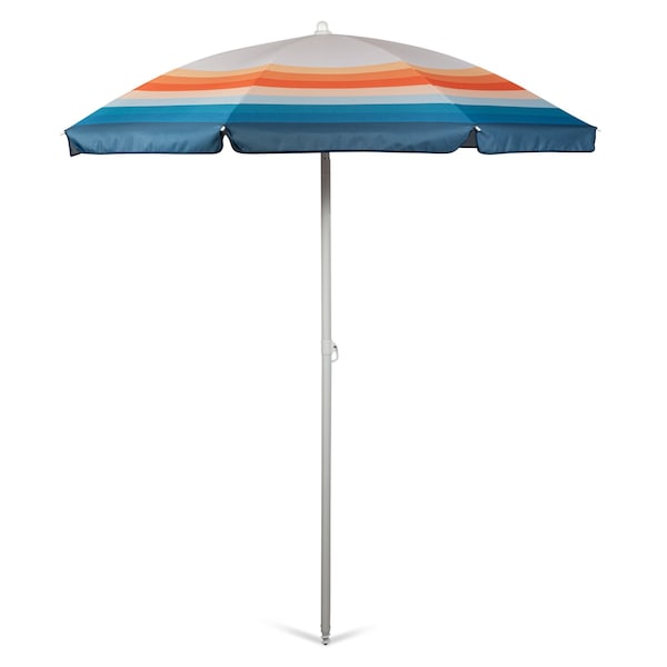 Picnic Time Family Of Brands 5.5 Ft. Portable Beach Umbrella, Phoenix Stripe 822-00-338-000-0 - main
