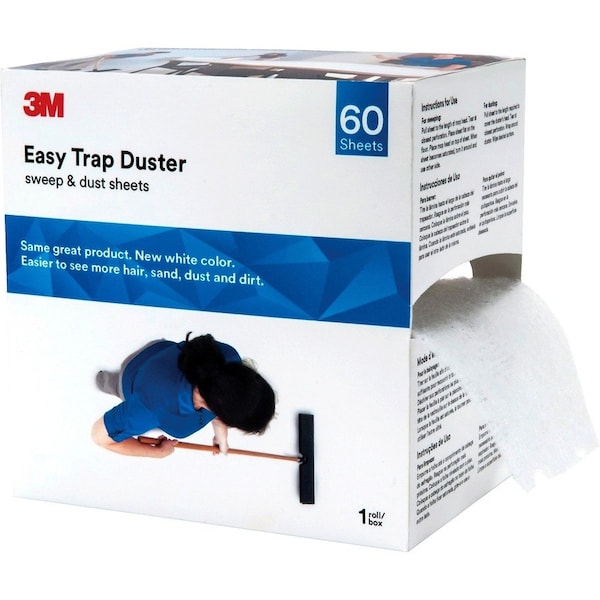 3M Easy Trap Duster, 8 x 30 ft, White, 1 60 Sheet Roll/Box 59152W - main
