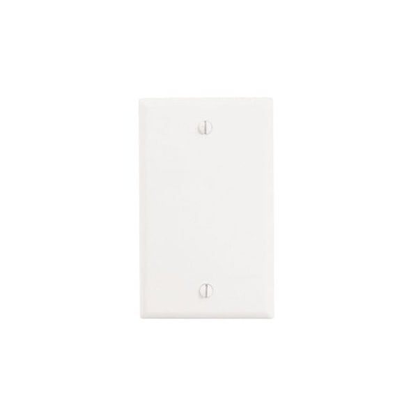 Leviton White 1 gang Thermoset Plastic Blank Wall Plate 1 pk 88014-000 - main