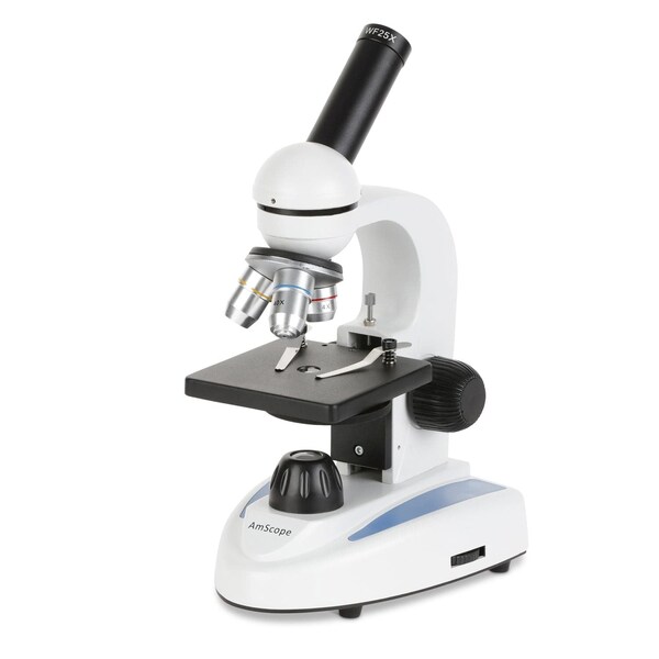 Amscope M149 Student Kids Metal Frame Glass Optics Biological Moncluar Compound Microscope 40X-1000X Magnif M149C - main