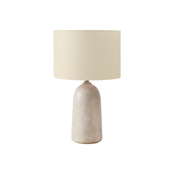 Monarch Specialties Lighting, 27"h, Table Lamp, Beige Ceramic, Beige Shade, Contemporary, Modern I 9905 - main