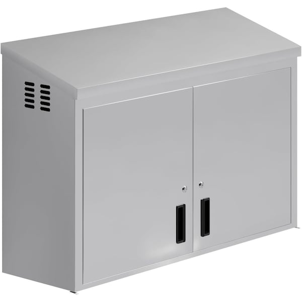 Amgood 48 in. x 15 in. Stainless Steel Slope Top Wall Cabinet SWC-1548-Z - main